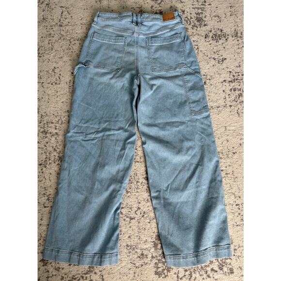American Eagle Wide Leg Carpenter Stretch Jean Size 10 Short - Picture 2 of 4